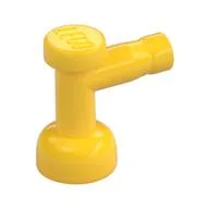 Tap 1 x 1 without Hole in Spout, Yellow