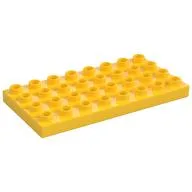 Duplo Plate 4 x 8, Yellow