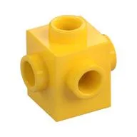 Brick Special 1 x 1 Studs on 4 Sides, Yellow