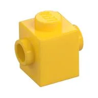 Brick Special 1 x 1 with Studs on 2 Sides, Yellow