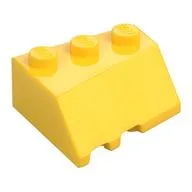 Brick Wedged, Sloped 45° 3 x 3 Right, Yellow