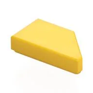 Tile 1 x 2 with Stud Notch Left, Yellow