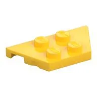 Wedge Plate 2 x 4, Yellow