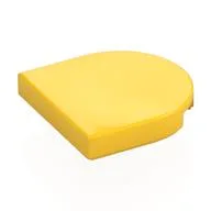 Tile Round 2 x 2 Half Circle, Yellow