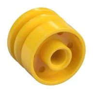 Wheel 18 x 14 with Pin Hole, Fake Bolts and Shallow Spokes, Yellow