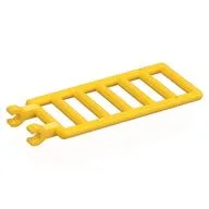 Bar 7 x 3 with Double Clips (Ladder) [Round Clips], Yellow