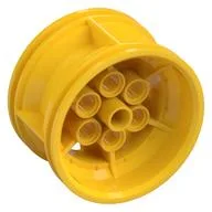 Wheel 43.2 x 26 Technic Racing Small with 6 Pinholes, Yellow