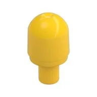 Light Cover 1 x 1 Round with Internal Bar / Bionicle Barraki Eye, Yellow