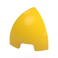 Brick Round Curved 1 x 1 x 1 Quarter Dome, Yellow