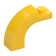 Brick Arch 1 x 3 x 2 Curved Top, Yellow