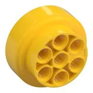 Wheel 31 x 15 Technic, 7 Pin Holes, Yellow