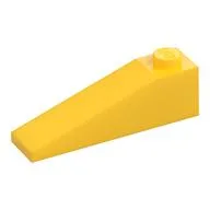 Brick Sloped 18° 4 x 1, Yellow
