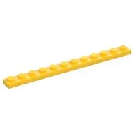 Plate 1 x 12, Yellow
