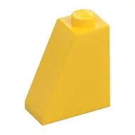 Brick Sloped 65° 2 x 1 x 2, Yellow