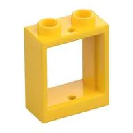 Window 1 x 2 x 2 Flat Front, Yellow