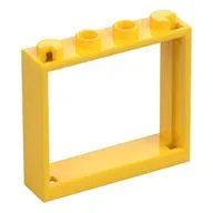 Window 1 x 4 x 3 without Shutter Tabs, Yellow