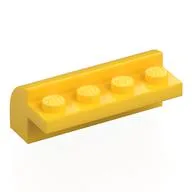 Brick Curved 2 x 4 x 1 1/3, Yellow