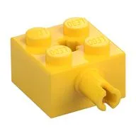 Brick Special 2 x 2 with Pin and Axle Hole, Yellow