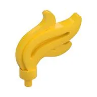 Flame / Headwear Accessory Plume / Feather, Triple Point, Yellow
