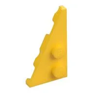 Wedge Plate 2 x 4 27° Left, Yellow