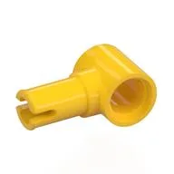 Technic Pin Connector Hub with 1 Pin with Friction Ridges Lengthwise [Centered Friction Ridge], Yellow