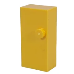 Braille Brick 2 x 4 with 1 Stud ⠐, Yellow