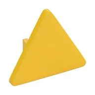 Road Sign Clip-on 2.2 x 2.667 Triangular with Open O Clip, Yellow