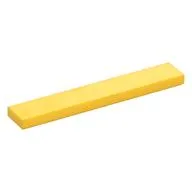 Tile 1 x 6 with Groove, Yellow