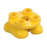 Feet, 2 x 2 x 2/3 with 4 Studs on Top, Yellow