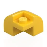 Brick Round, Curved 2 x 2 x 1 1/3, Corner, Yellow