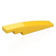 Brick Curved 1 x 6, Yellow