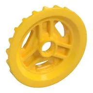 Differential Gear - 22 Tooth Bevel with Round Axle Hole, Yellow