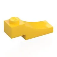 Brick Curved, 3 x 1 with 1/3 Inverted Cutout, Yellow