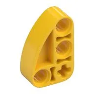 Technic Beam 2 x 3 L-Shape with Quarter Ellipse Thick, Yellow