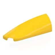 Brick Round, Curved Double 1 x 4 with Stud Notch Left, Yellow