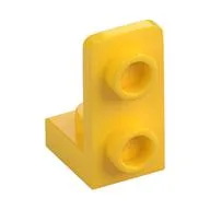 Bracket 1 x 1 - 1 x 2 Inverted, Yellow