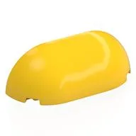 Brick Round, Curved Triple 2 x 6 x 1 2/3, Yellow