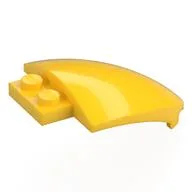 Windscreen, Curved 4 x 5, Yellow