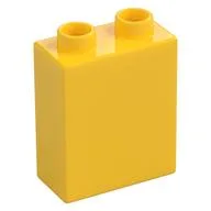 Duplo Brick 1 x 2 x 2 with Bottom Tube, Yellow