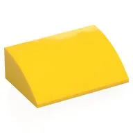 Brick Curved 4 x 6 x 2, Yellow