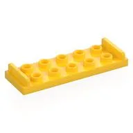 Plate Special 2 x 6 with 2 x 5 Studs and Door Stops on Top, Yellow
