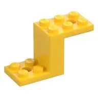 Bracket 5 x 2 x 2 1/3 with Holes, Inside Stud Holder, Yellow