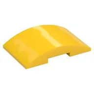 Brick Curved 4 x 6 Double, 2 x 4 Cutout, Yellow