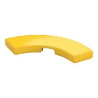 Tile 3 x 3 Curved, Macaroni, Yellow