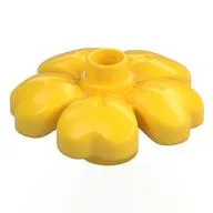 Duplo Plant, Flower with 1 Top Studs, Yellow