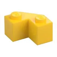 Brick Wedged 2 x 2 Facet, Yellow