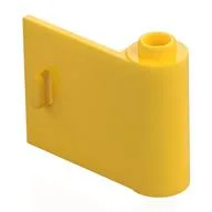 Door 1 x 3 x 2 Right - Open Between Top and Bottom Hinge, Yellow