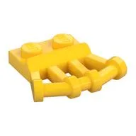 Plate Special 1 x 2 with Angled Handles on Side, Yellow