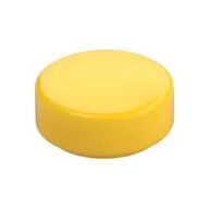 Tile Round 1 x 1, Yellow