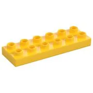 Duplo Plate 2 x 6, Yellow